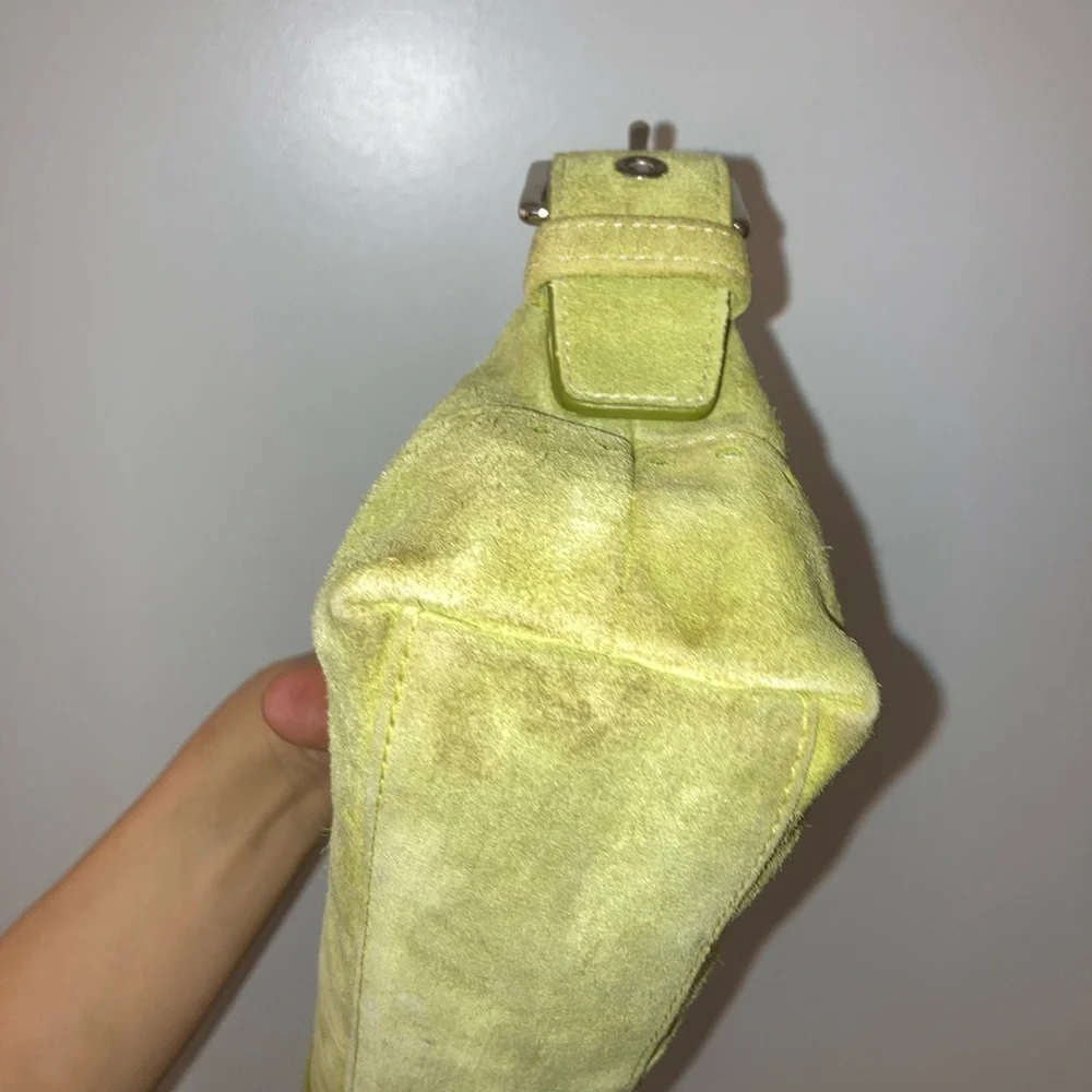 Coach Light Green Suede Shoulder Bag - Picture 3 of 8